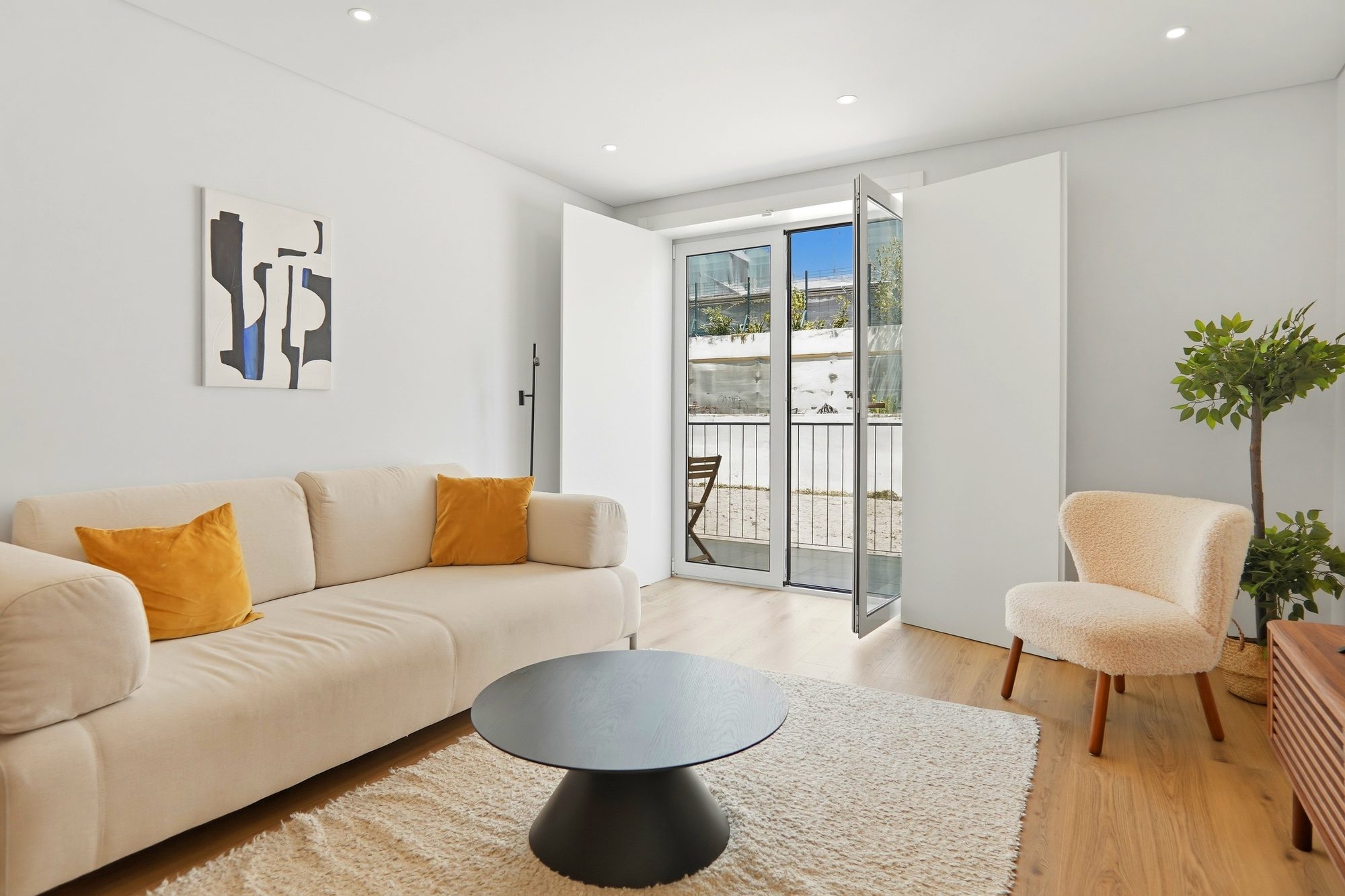Apartamento moderno · sala de estar