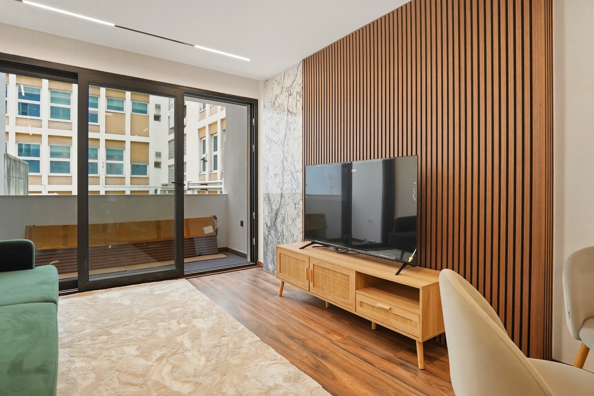 Apartamento moderno · quarto principal